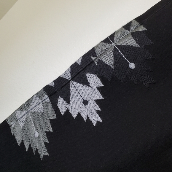 Miss Me Vintage Collection Black Boho Tribal Embroidered Jeans - Picture 4 of 16